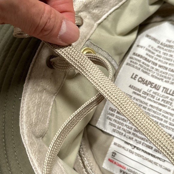 Tilley Airflo LTM3 Nylon Tan Made in Canada Hiking Brim Sun Hat Unisex 7 3/4 - Picture 9 of 13